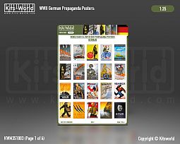 Kitsworld 1/35 Scale - WWII SAV Propaganda Posters - German (Pt. 2) 1/35 Scale - WWII SAV Propaganda Posters - German - 75 Posters included. 